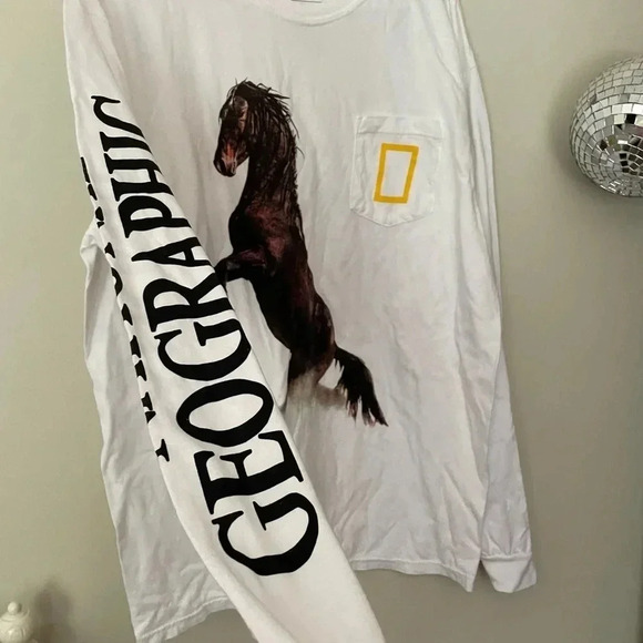 NWOT Parks Project X National Geographic Wild Horses Long Sleeve Tee Size XL - Picture 4 of 12